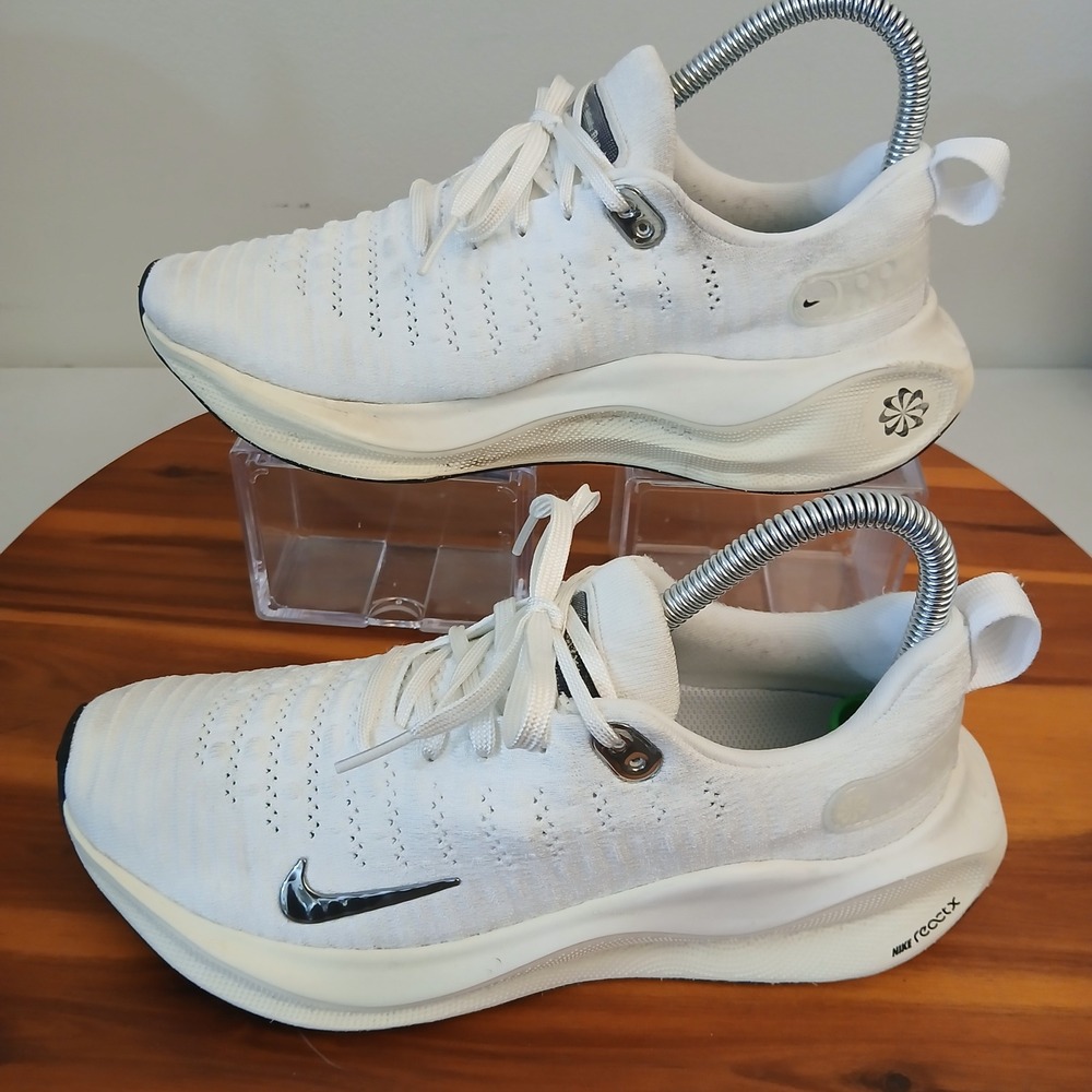 Nike ReactX Infinity Run 4 Womens 7 White Running Shoes Sneakers DR2670-104